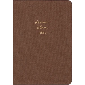 Matt Notebook Sert Kapak Noktalı Defter Kahverengi 14 x 20 cm