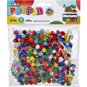 Nova Color Ponpon Simli 10 mm 200'lü (NC-883)