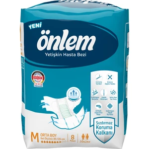 Medium Yetişkin Hasta Bezi - 8 Adet