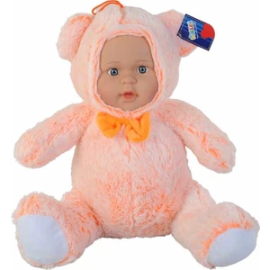 Halley Oyuncak Bebek Yüzlü Peluş Ayıcık 35 cm Turuncu