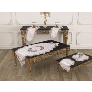 Çeyiz Diyarı Pırlanta Salon Takımı 5 Parça Krem