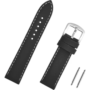 24MM Siyah Spor Saat Kordonu Kayış