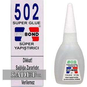 502 Süper Japon Yapıştırıcısı 20 gr 5 Adet