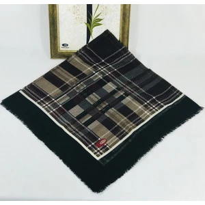 Mom Collection Flamlı Keten Tülbent Siyah