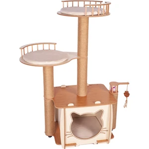 Pati Homes Happy Katlı Yataklı Kedi Evi - Kedi Tırmalaması