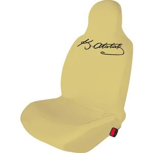 Reno Clio Oto Koltuk Servis Kılıfı Penye K.atatürk Imza Baskılı Ön Arka Takım Kremrengi