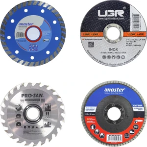 Mermer Metal Ahşap Granit Demir Fayans Kesme Flap Disk Seti (4 Parça)