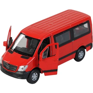 Metal Mercedes Sprinter Minibüs Kırmızı