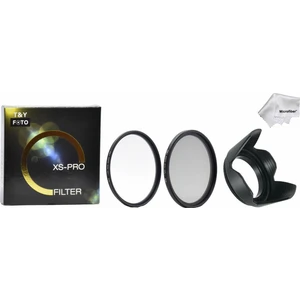 Nikon D5000 D5100 D5200 18-55MM Lens Için 52MM Slim Koruyucu Uv + Slim Cpl Polarize + Yaprak Parasoley