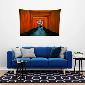 Uzakdoğu Kadın Duvar Örtüsü Halısı 150 x 100 cm