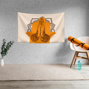 Yoga Namaste Duvar Örtüsü Halısı 150 x 100 cm