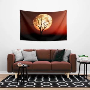 Dolunay Manzara Duvar Örtüsü Halısı 150 x 100 cm