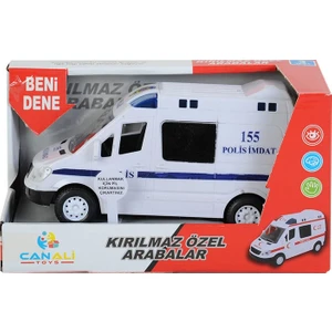 Çebi Toys Işıklı Sesli Pilli Polis Imdat Minibüs