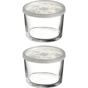 Bistro 2'li Cam Saklama Kabı