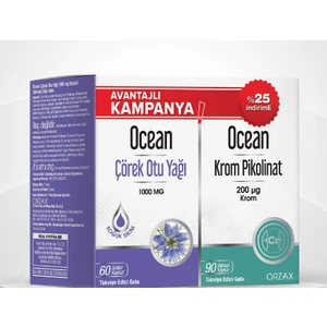 Ocean Çörek Otu Yağı+Ocean Krom Pikolinat