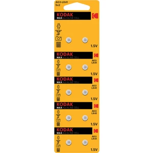 Max Alkaline AG3-LR41 Düğme Pil 10'lu