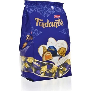 Elvan Fondante Sütlü Toffee Hediye Çikolata 1 kg Karamel Aromalı ve Şık