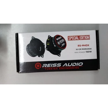 Reiss Audio RS-M4DX 150 Watt Max Power 10CM Oto Midrange Fiyatı Reiss Audio RS-M4DX 150 Watt Max Power 10CM Oto Midrange Fiyatı