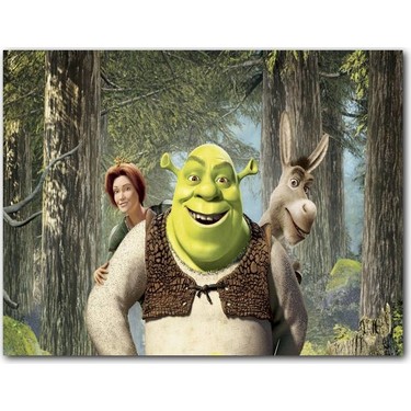 Cakatablo Ahsap Tablo Shrek Shrek Orman Prenses Esek Fiyati