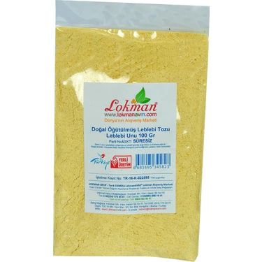 LokmanAVM Leblebi Tozu 100 gr Doğal Katkısız Türkiye Üretimi Yüksek Protein ve Lif