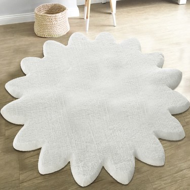 elits carpet lazer kesim pelus uzun tuylu hali beyaz fiyati