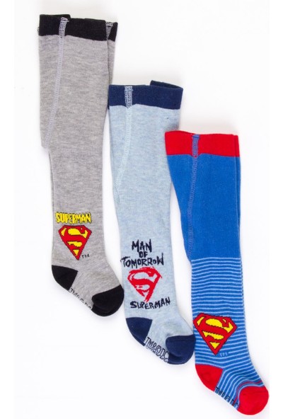 Superman Bebek 3'lü Külotlu Çorap 17048