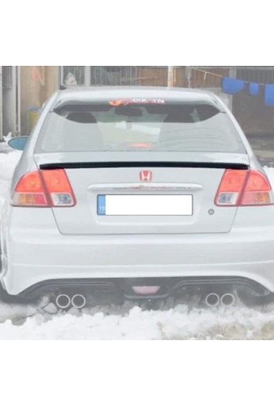 Araba Alışveriş Honda Tuning Civic (2001-2005) V-Tech Piona Black Boyalı Spoyler /spoiler