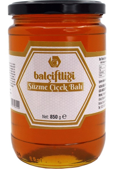 Bal Çiftliği Balçiftliği Süzme Çiçek Balı 850 gr