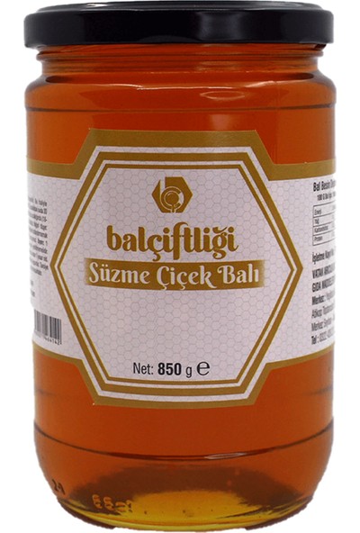 Bal Çiftliği Balçiftliği Süzme Çiçek Balı 850 gr