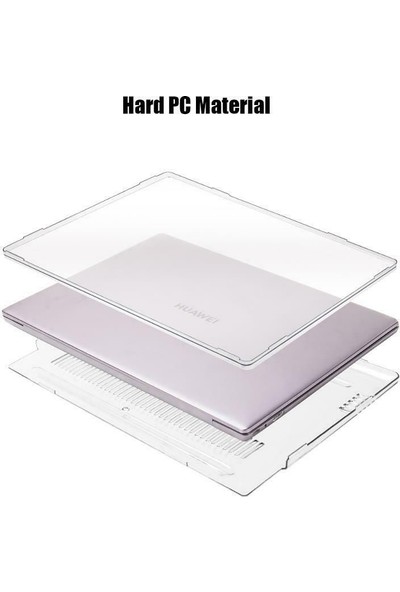 Arabulalaca Huawei Matebook D14 2020/2021/2022 Koruma Kılıfı Şeffaf Kristal ..2023 / 2024 / 2025  UYMAZ..