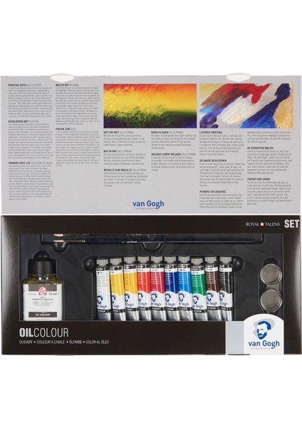 Yağlı Boya Combi Set 10 Renk 20 ml Tüp