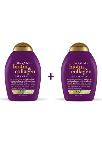 Biotin - Collagen Şampuan 385 ml X2