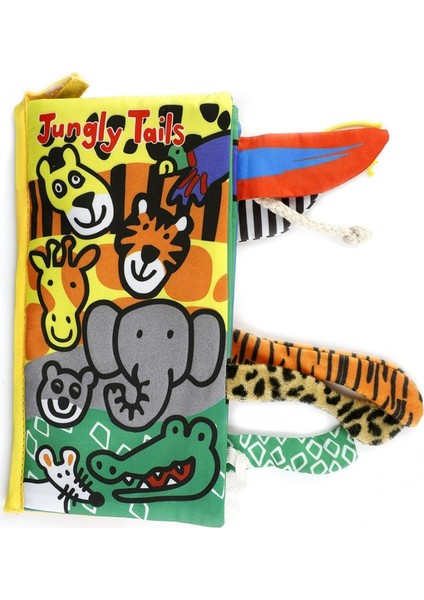 Pet's Tails Hışırtılı Yıkanabilir Kumaş - Bez Eğitici ve Eğlenceli Bebek Kitabı