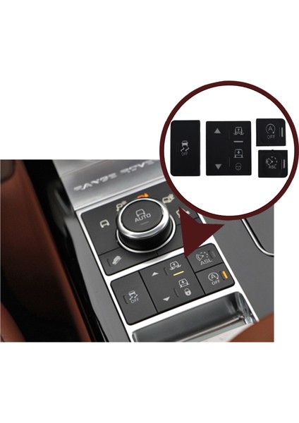 BDP1007 Range Rover Sport L494 Makyajsız Kasa Konsol Düğme Kapağı Off Lu Versiyon indirimleri