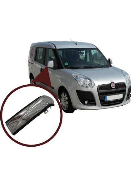 Otomotiv BSP908-2 Fiat Doblo 2 Opel Combo D Için Sağ Yan Ayna Sinyali Beyaz 71765377 indirimleri