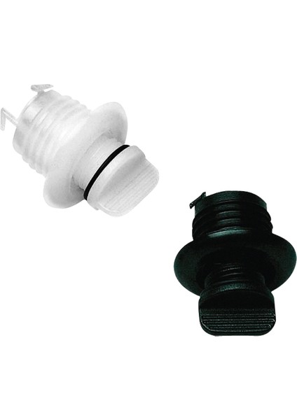 Drain Socket W/captive Plug, Round Ø40MM, White