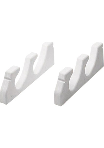 Storage Rack (Pair) For 3 Fishing Rods, White