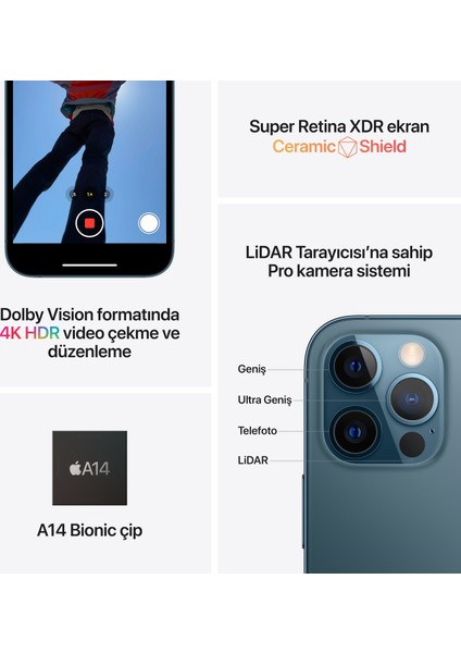 iPhone 12 Pro 128 GB Gümüş