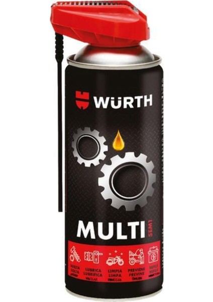 Würth Multi 5ın1 Çok Amaçlı Bakım Spreyi 400 ml - Pas Söker, Yağlar, Temizler Korur Würth