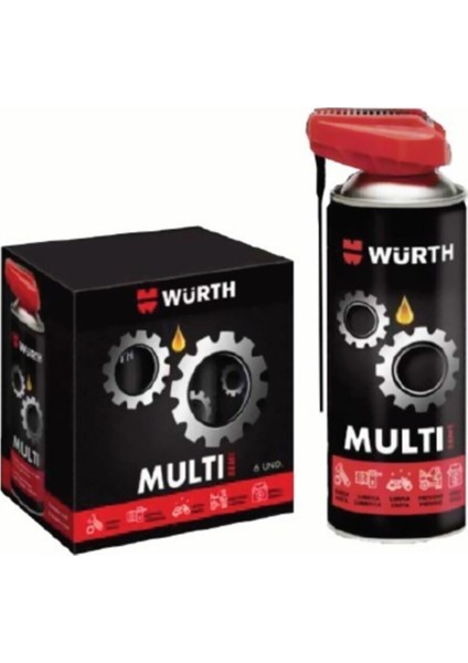 Würth Multi 5ın1 Çok Amaçlı Bakım Spreyi 400 ml - Pas Söker, Yağlar, Temizler Korur Würth