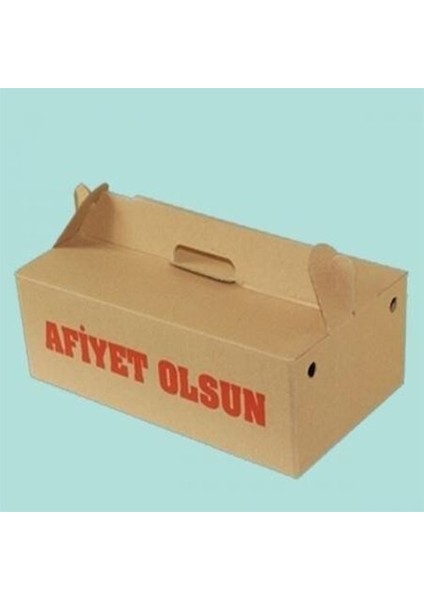 Uzun Lahmacun Kutusu (Oluklu) - 100'LÜ