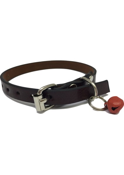 Kahverengi Zilli Deri Tasma