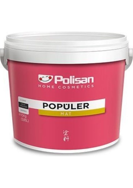 Popüler Plastik Boya 10 kg / 5,85 Lt 4388 Mint Yeşili Cİ-7422