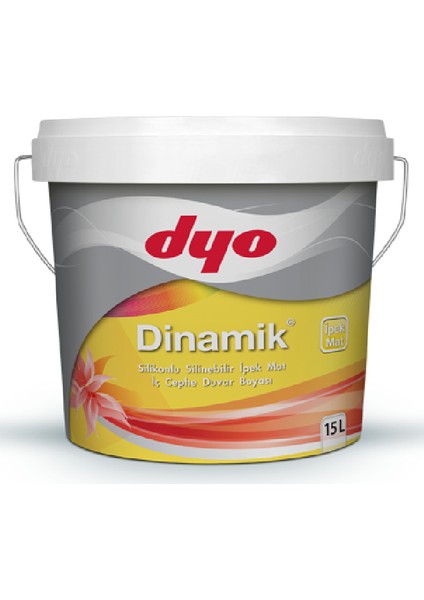 Dinamik Ipek Mat Silikonlu Iç Cephe Boyası 15 Lt
