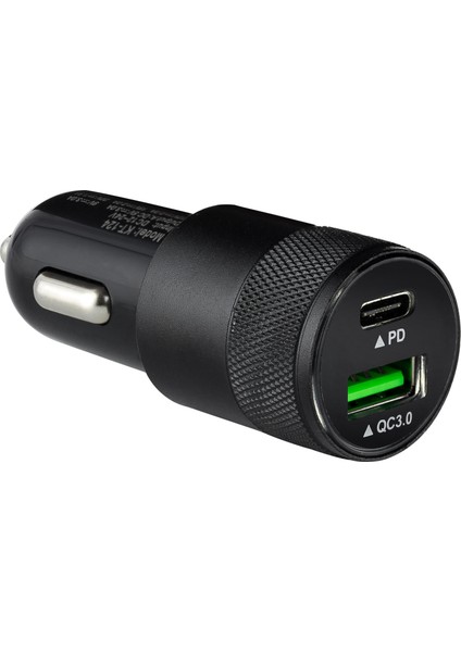 Boost Pd 36W 3 Amper Pd Qualcomm 3.0 USB Araç Şarjı Siyah