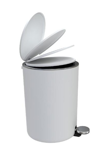 Lenox 5 Litre Pedallı Çöp Kovası Beyaz modelleri