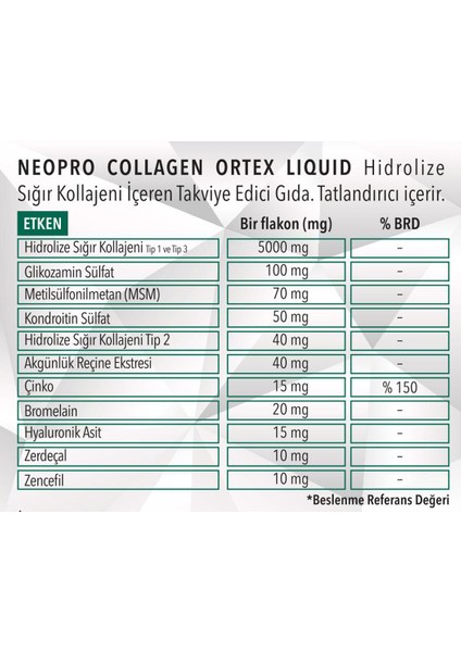 Ortex Likit 30X30 ml fiyatları