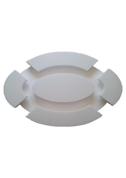 Ledli Spotlu Tavan Tavan Göbeği -Oval 64 cm