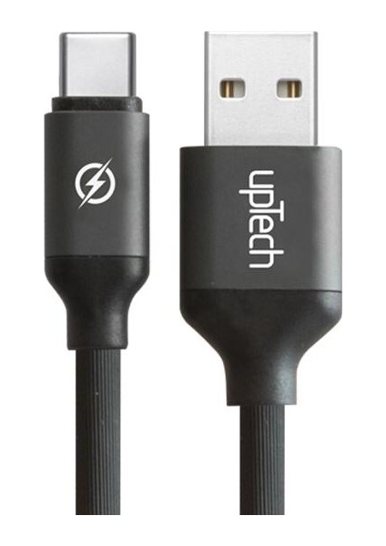 USB Type-C Silikon Kılıflı Data ve Hızlı Şarj Kablosu 1.2m Siyah