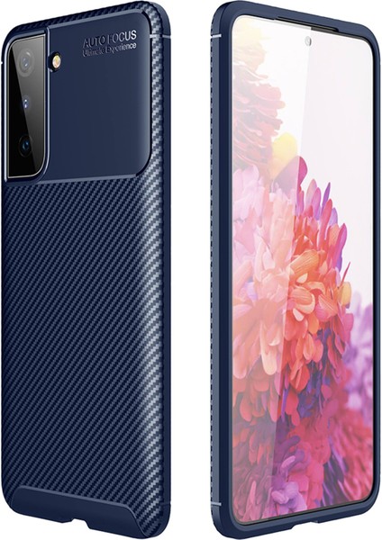 Samsung Galaxy S21 Plus Kılıf Esnek Tpu Silikon Lacivert Hng